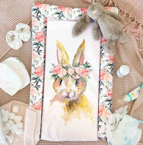 OBABY Changing Mat "Watercolour Rabbit"